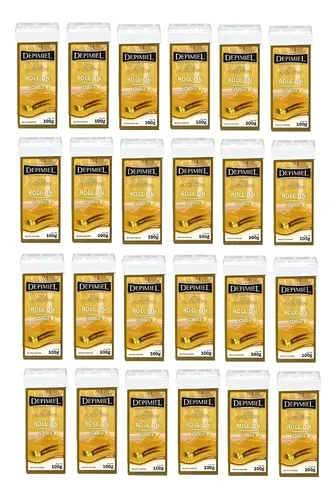 Depimiel Cera Depilatoria Roll On Miel Clasica 100g X24un