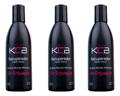 3 Kcb Recuperador Capilar Crema Peinar Sin Enjuague X 3