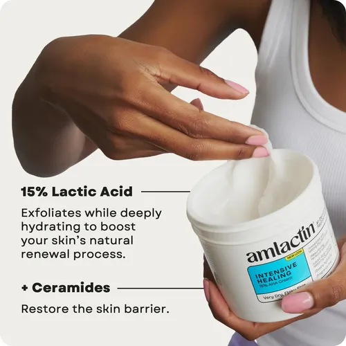 \ Crema Corporal De Cura Intensiva Amlactina, Hidratante De 12