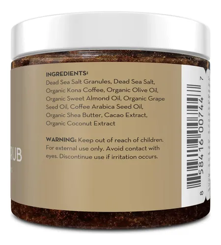 Exfoliante De Café Arabica Pure Body Naturals 350 Ml Para Mu