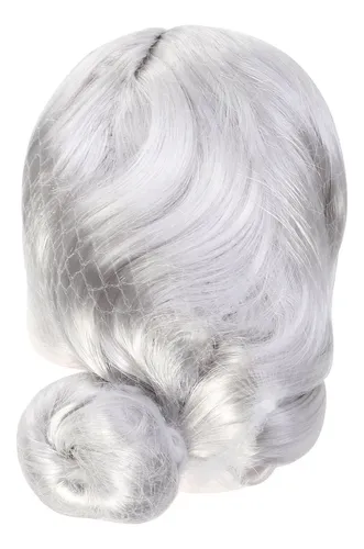 Peluca De Anciana, Abuela, Mujer De Edad Avanzada, Peinado C