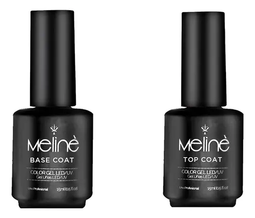 Kit Base Coat Y Top Coat Meline Semipermanente