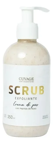 Crema Exfoliante Cuvage Scrub para Manos y Pies con Dosificador de 250 mL