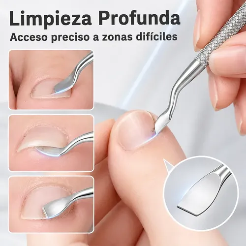 Kit De Cuidado De Uñas De Acero Inoxidable, Removedor De Cut