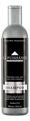 La Puissance Matizador Black Shampoo Pelo Rubio Gris X 300ml