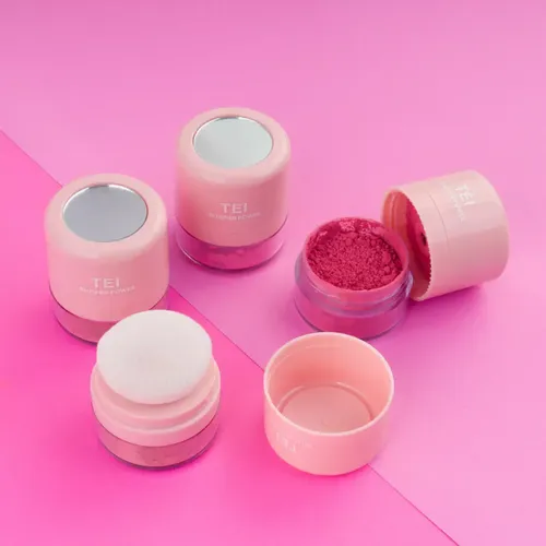 Blush Tei Rubor Volatil Con Esponja Aplicadora Y Espejo