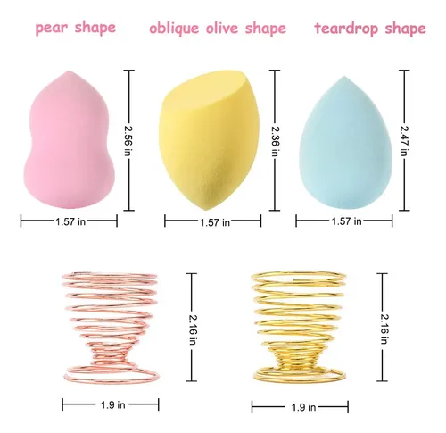 Abgream 24pcs Makeup Sponge Blender Set – 21 Pcs Latex-free