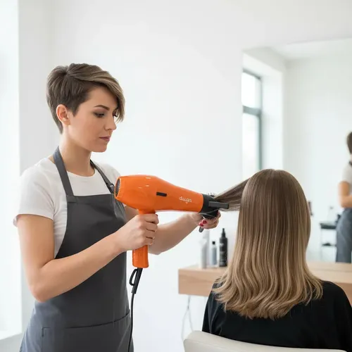 Secador De Pelo Profesional Duga 3600 D3600 Color Naranja