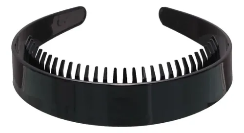 Diadema Lisa Para Niña De 2,5 Cm De Ancho Con Peine De Dient