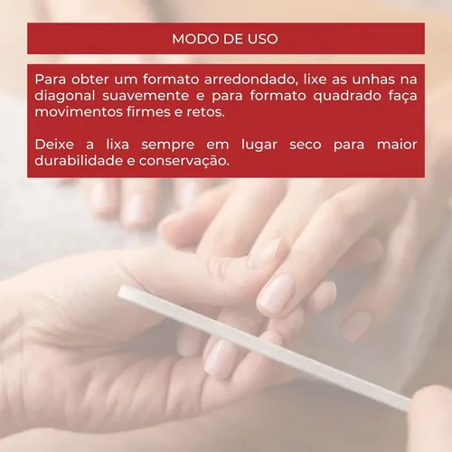 Lima de uñas mediana Classic Mundial, 16 cm, L1196-6bp
