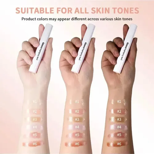 Lápiz Highlighter Glassy Textura Suave Para Piel Perfecta