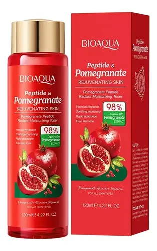 Tónico Facial Péptidos Granada Antioxidante 120ml Bioaqua