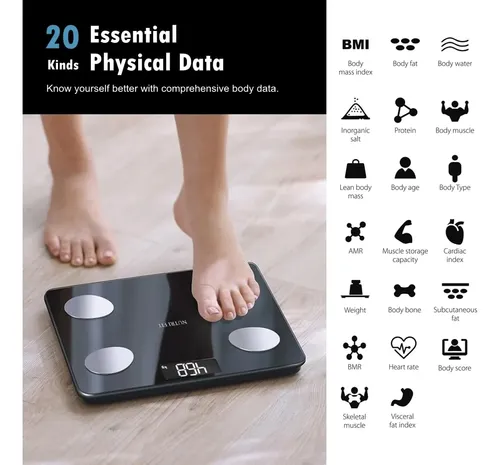 Báscula Corporal Inteligente Nutri Fit Con Bluetooth Para La