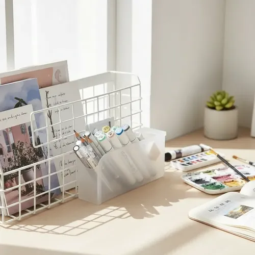 Organizador Torre Escritorio Maquillaje Accesorios Lapicero