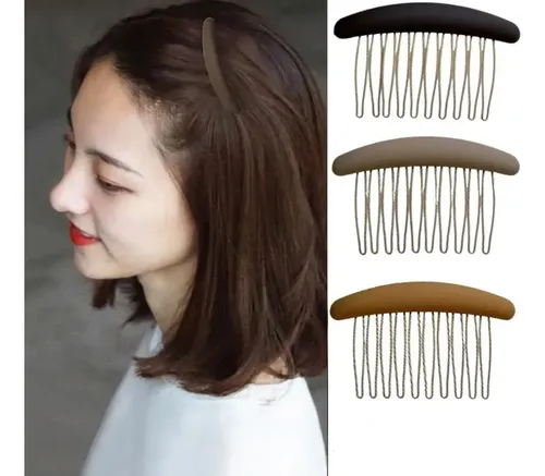 Set De 3 Pinzas De Pelo De Acrílico Mate, Accesorios Para Ca