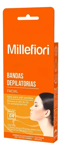 Millefiori Bandas Depilatorias Facial X 16 Unidades