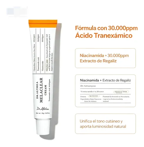 Tranexámico Melaclear 20g Borra Manchas Postacné
