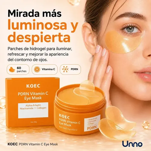 Parches Ojos Koec Vitamina C Colágeno Anti Ojeras X60