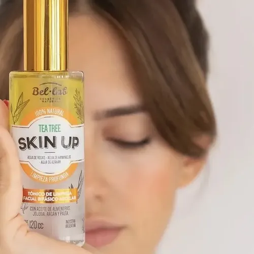 Tónico Facial Bifásico Bel Lab Skin Up Tea Tree Purificante para Piel Mixta con Aguas Florales y Aceites Naturales 120 ml
