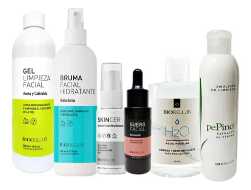 Kit Facial Skincare Completo Biobellus Limpieza Hidratación