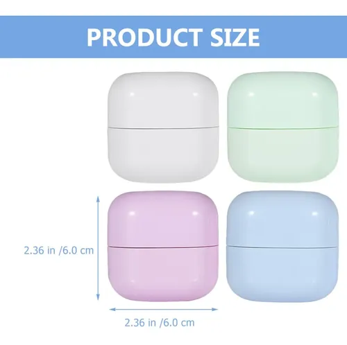N 4 Tarros De Cosméticos De Tamaño De Viaje For Lociones Y .