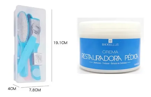 Kit Pedicuria+crema Restauradora Callos Grieta Talón Pie Uña