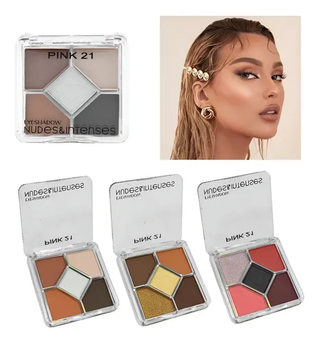 Paleta De Sombras Nudes & Intenses Eyeshadow Pink 21