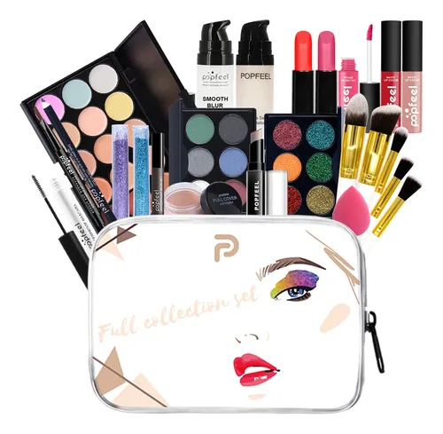 Popfeel Set Maquillaje 25pcs Principiantes Kit Cosmeticos