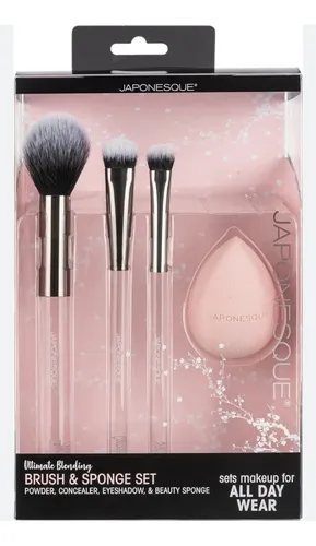 Set De Brochas Y Esponja Maquillaje Japonesque Ultimate Blen