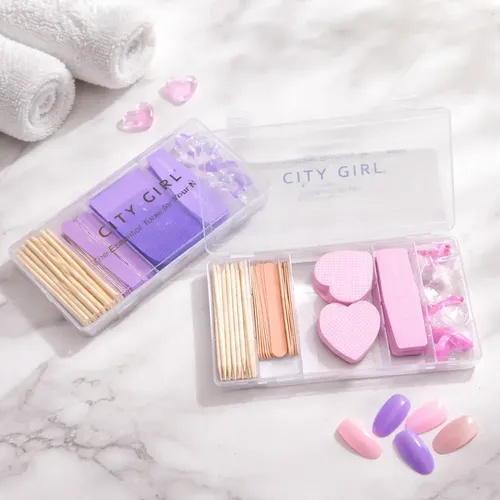 Kit Limpieza Manicura Semipermanente Limas Uñas City Girl