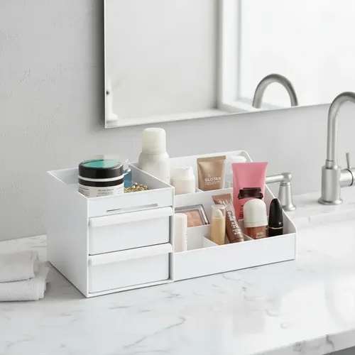 Organizador Maquillaje Con Cajones Belleza Cremas Cosmeticos