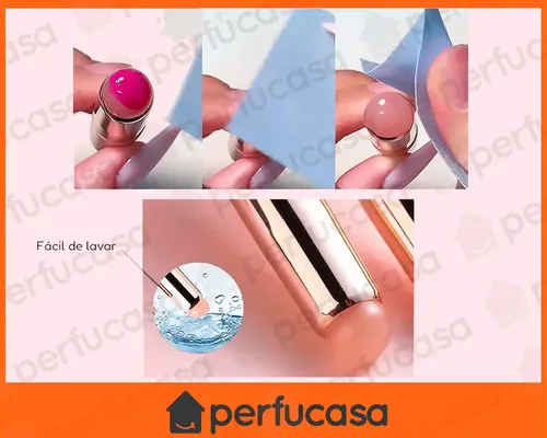 Kit Polvo Cromo Y Cepillo Gel Uñas Semipermanente Manicuría