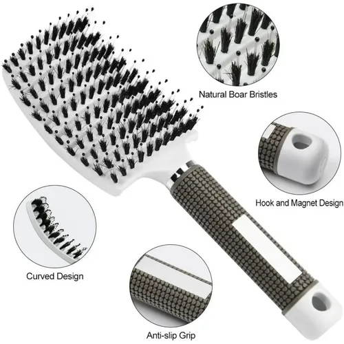 Cepillo Para El Cabello Con Cerdas De Cerdo