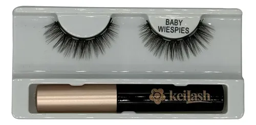 Kit Pestañas Postizas Magnéticas Baby Wispies Keilash + Delineador Negro