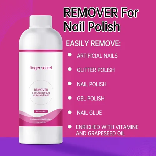 Kit Limpiador De Uñas Bevinas: Removedor De Esmalte Y