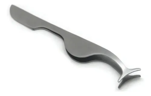 Aplicador De Pestañas Postizas Basicare 10,5cm Acero Inoxidable