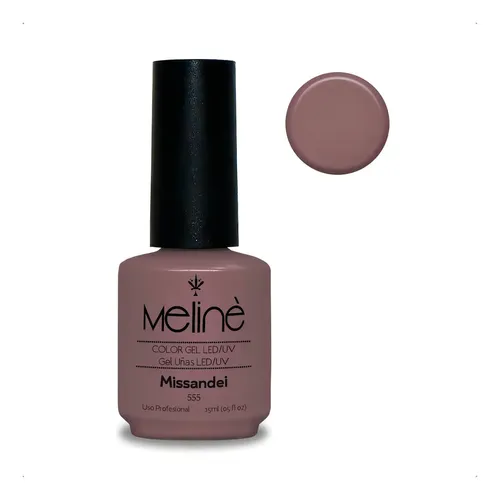 Esmalte Meline Nuevos Colores Gel Uv/led Semip. X 15 Ml Color 555 Missandei