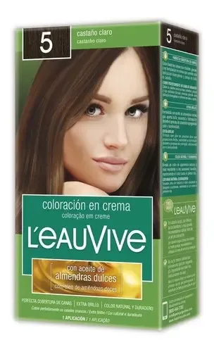 L’eau Vive Kit Tintura Coloración En Crema Tono 5 castaño claro