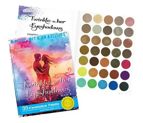Paleta 35 Sombras Rude Cosmetics Twinkle In Her Book 1 Mate Brillante