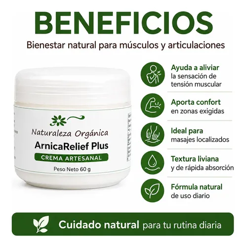 Crema Arnica Dolores Contracturas Artrosis X 60 G