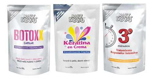 Mary Bosques Keratina + Bottox + 3 Minutos Dp 250g