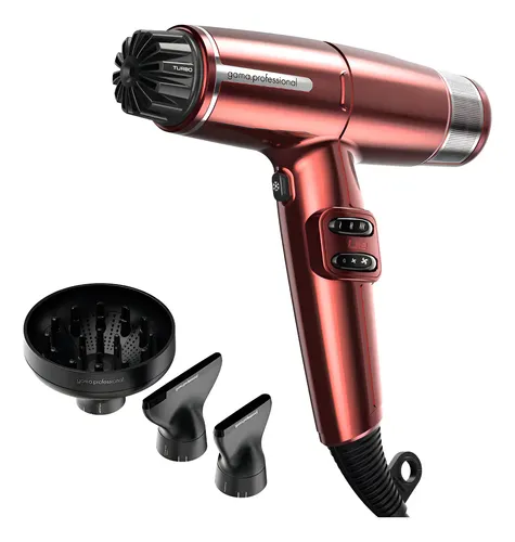 Secador Gama Iq Lite Ultra Light Dual Filter Color Rojo