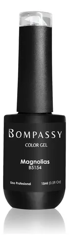 Esmalte Semipermanente Para Uñas Bompassy 15 Ml Color B5154 MAGNOLIAS