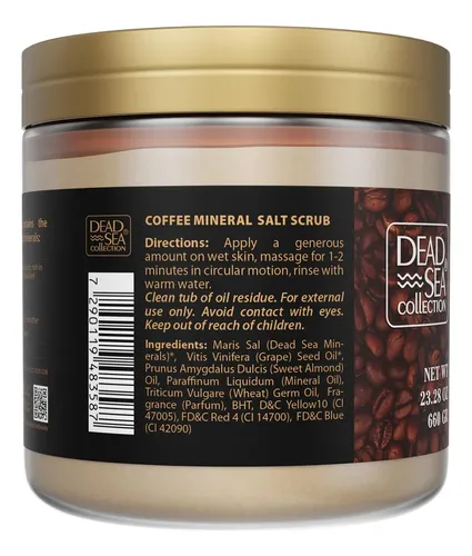 Exfoliante Corporal Dead Sea Collection Café 660ml