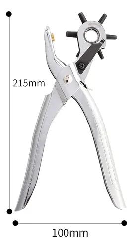 Pinza Sacabocados Giratoria Para Cuero 6 Medidas