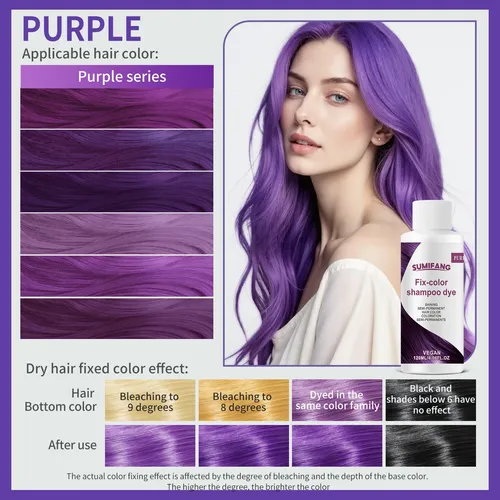 Shampoo Colorante Semipermanente Vegano Sumifang 120ml