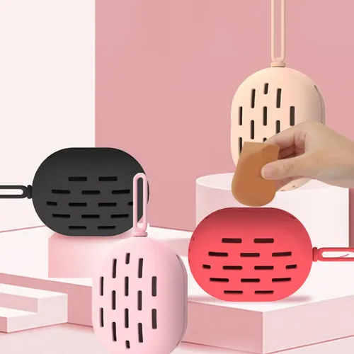Soporte Para Esponjas De Maquillaje, Portátil, Silicona