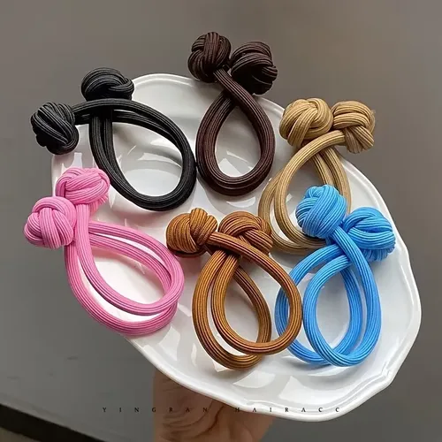 Paquete 5 Ligas Gruesas Elásticas For Cabello Mujer