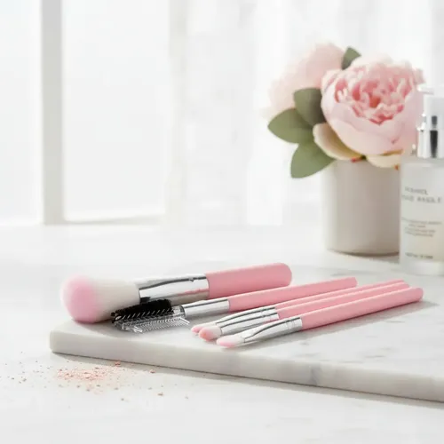 Set De Mini Brochas De Rostro Para Viaje