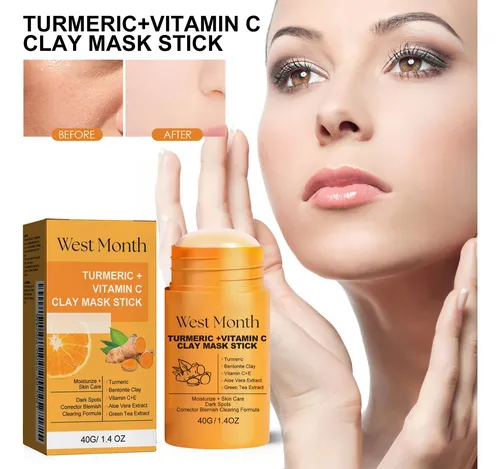 Mascarilla De Arcilla Iluminadora Con Cúrcuma West Month